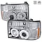Spec-D Tuning 92-96 Ford F150 Projector Headlights Chrome Housing 2LHP-F15092-TM - alternate 1